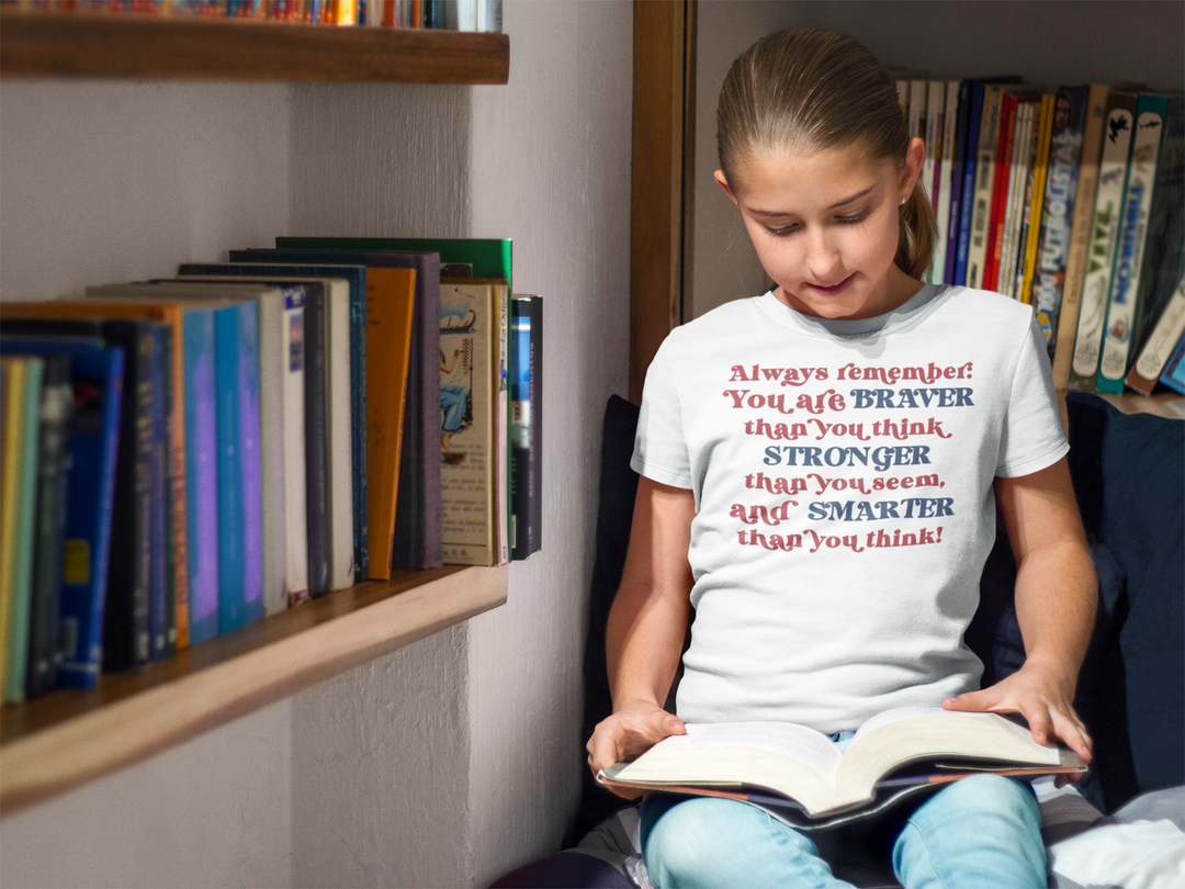 Always Remember. Girl power t-shirts for Toddlers and Kids.