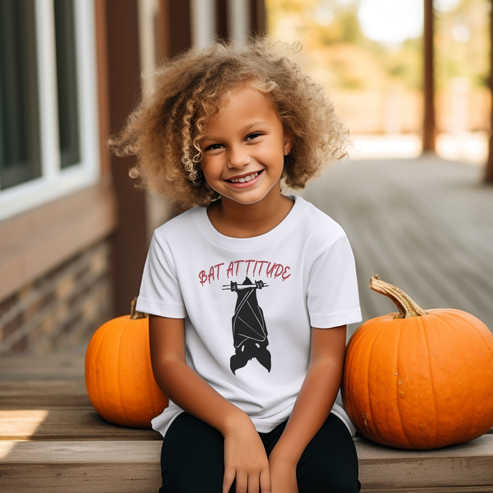 Bat Attitude.          Halloween shirt toddler. Trick or treat shirt for toddlers. Spooky season. Fall shirt kids.