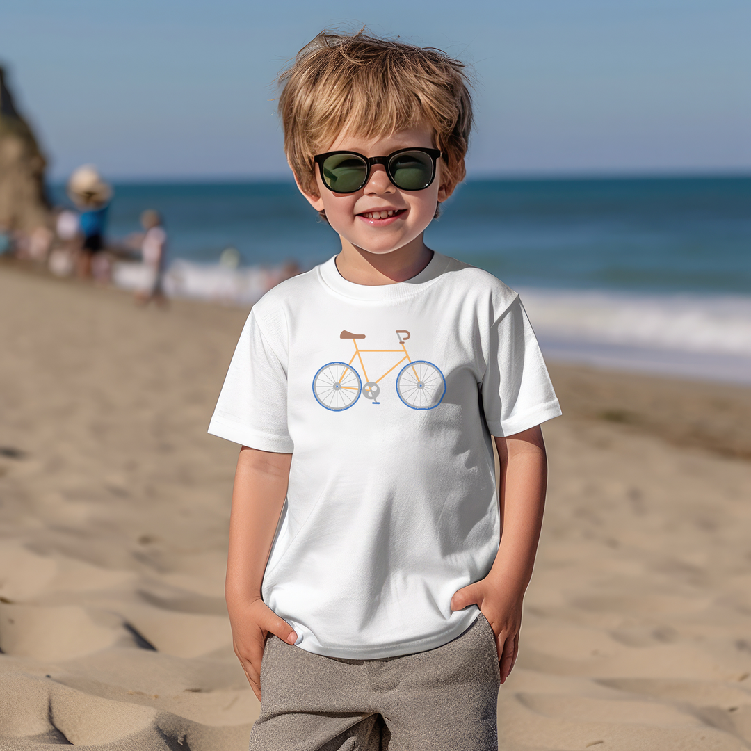 Bike II. T-shirts for toddlers and kids up for a biking adventure. - TeesForToddlersandKids -  t-shirt - biking - bike-ii-short-sleeve-t-shirt-for-toddler-and-kids-the-biking-series