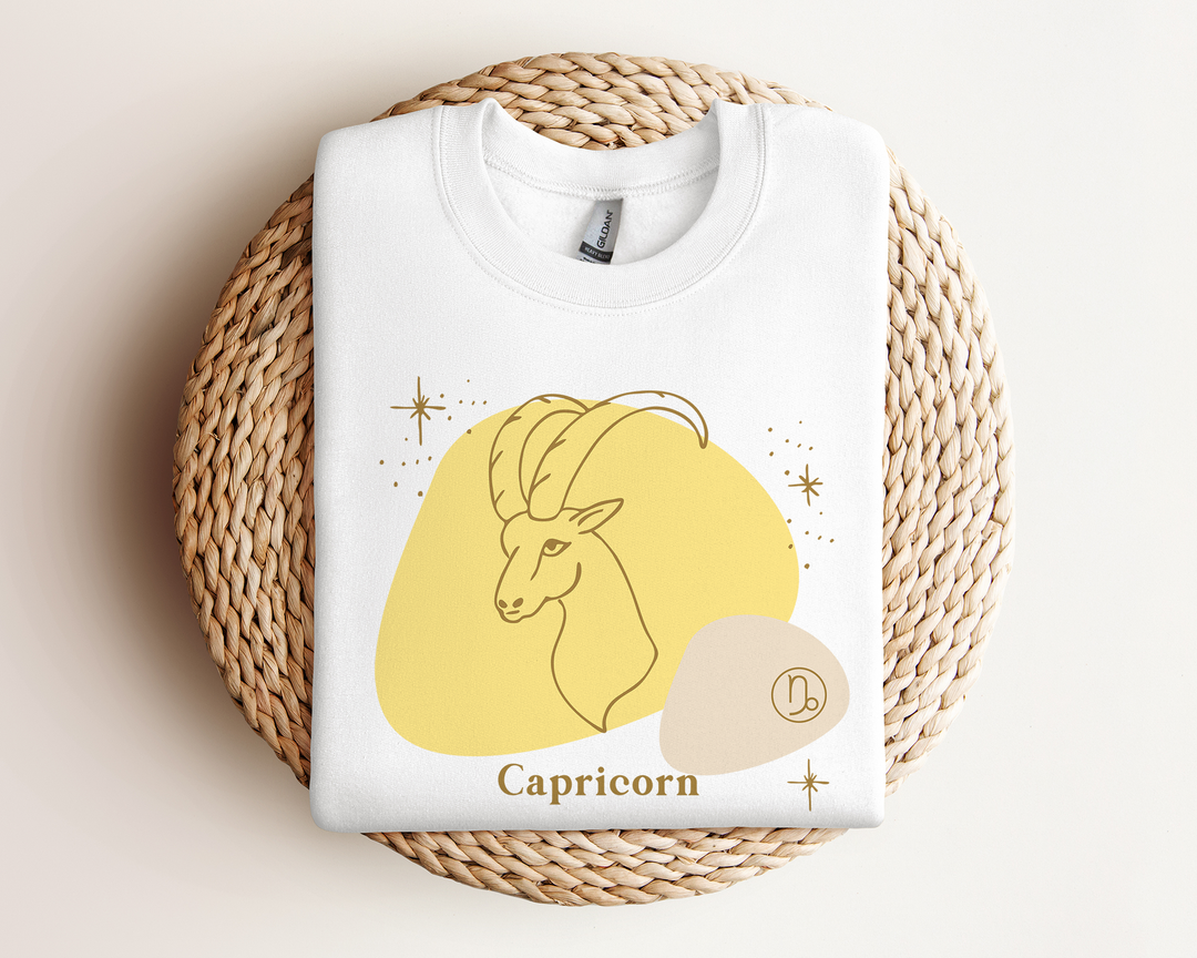 Capricorn Sweatshirt | Capricorn Zodiac Shirt | Capricorn Gifts | Astrology Sweatshirt | Horoscope Shirt | Astrology Shirt  | Yellow