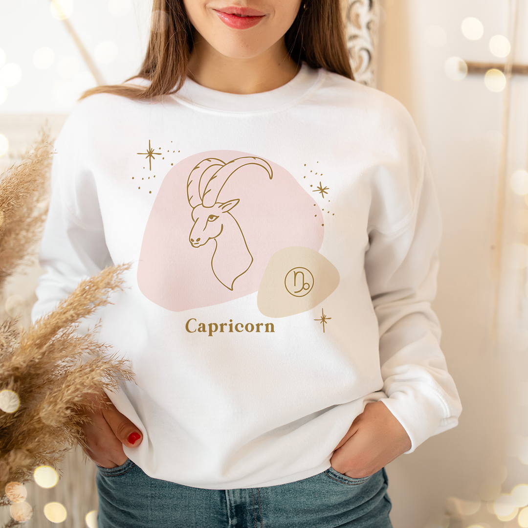 Capricorn Sweatshirt | Capricorn Zodiac Shirt | Capricorn Gifts | Astrology Sweatshirt | Horoscope Shirt | Astrology Shirt  | Pink