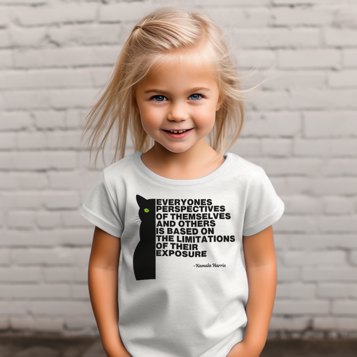 Kamala Harris shirt kids quote | Everyones perspective...| Kamala kittens quote | Empowerment | Activist tee