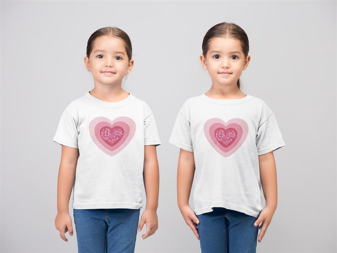 Hearts In Hearts. Short Sleeve T Shirt For Toddler And Kids. - TeesForToddlersandKids -  t-shirt - holidays, Love - hearts-in-hearts-short-sleeve-t-shirt-for-toddler-and-kids