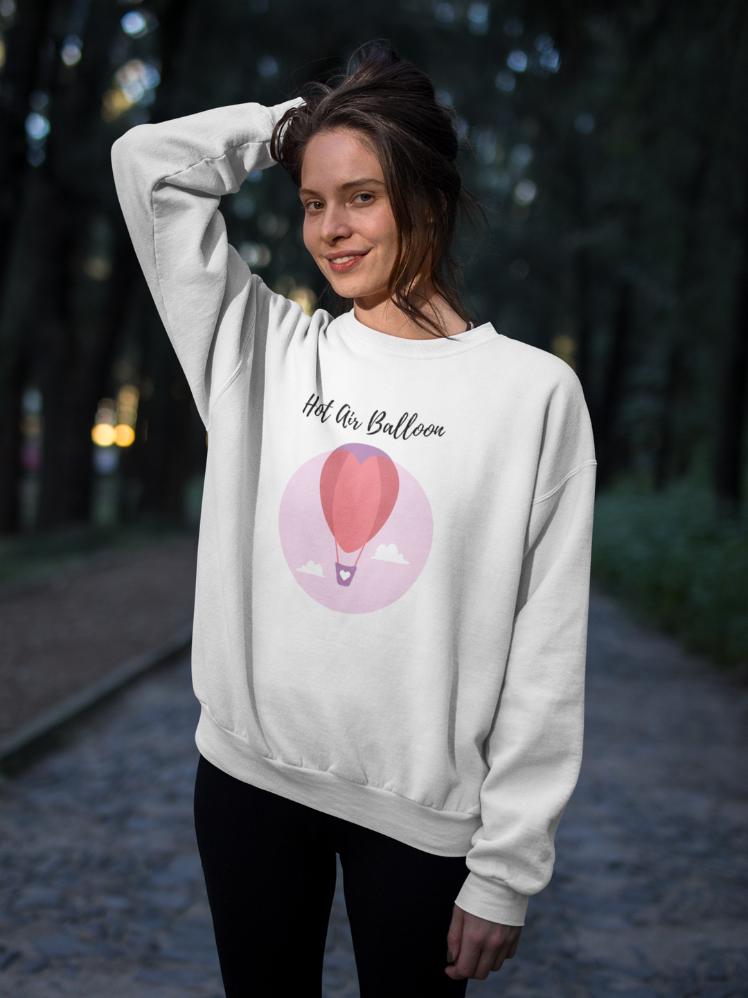 Hot Air Balloon. Sweatshirts For Women - TeesForToddlersandKids -  sweatshirt - MAMA, sweatshirt, women - hot-air-balloon-sweatshirts-for-women