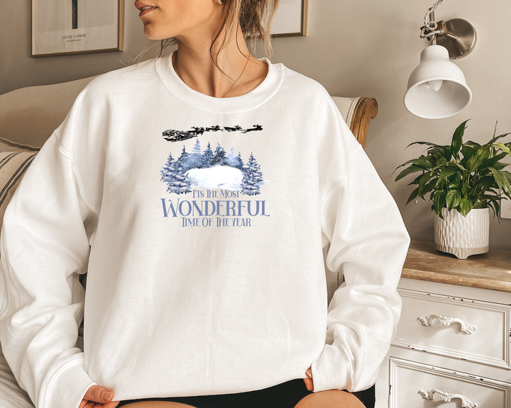 It's the most wonderful time of the year II. Sleigh ride. Sweatshirt for mama. - TeesForToddlersandKids -  sweatshirt - christmas, holidays, women - its-the-most-wonderful-time-of-the-year-ii-sleigh-ride-sweatshirt-for-mama