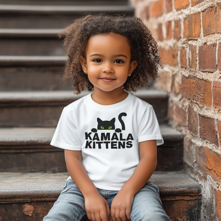 Kamala kittens shirt | Support Kamala shirt | Toddler and kids t-shirt | Kamala Harris 2024 | Brat tee | Gir Boy Toddler Kids