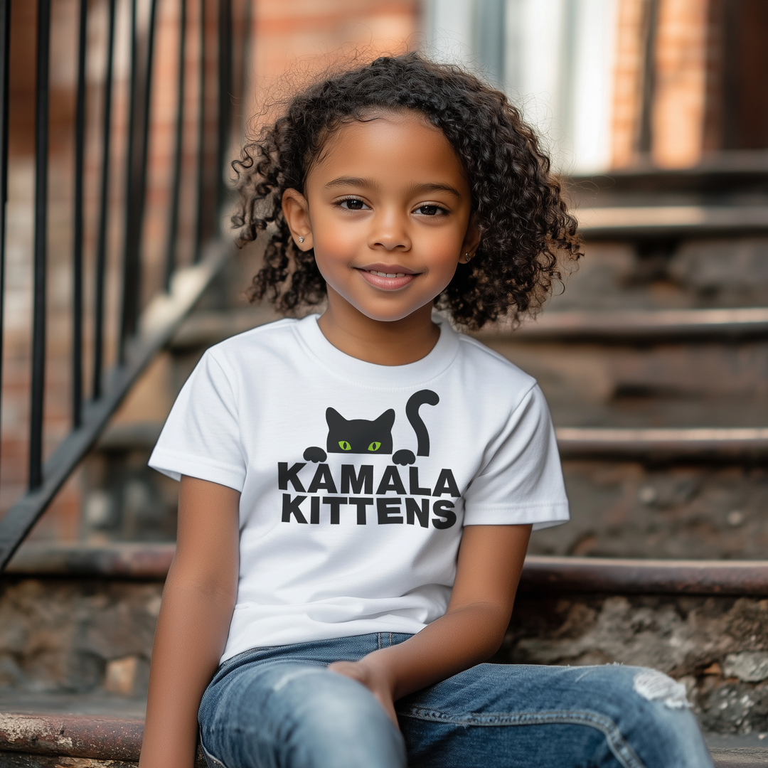 Kamala kittens shirt | Support Kamala shirt | Toddler and kids t-shirt | Kamala Harris 2024 | Brat tee | Gir Boy Toddler Kids