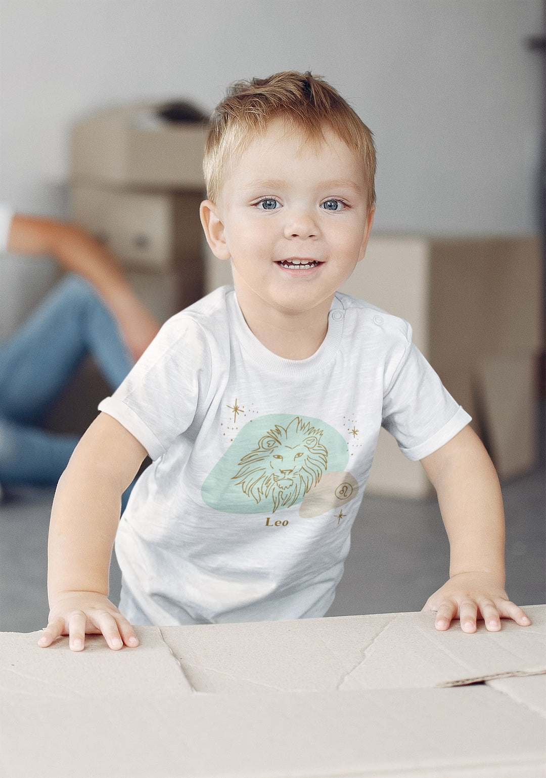 Leo Green. Zodiac sign t-shirts for Toddlers And Kids. - TeesForToddlersandKids -  t-shirt - zodiac - leo-green-short-sleeve-t-shirt-for-toddler-and-kids