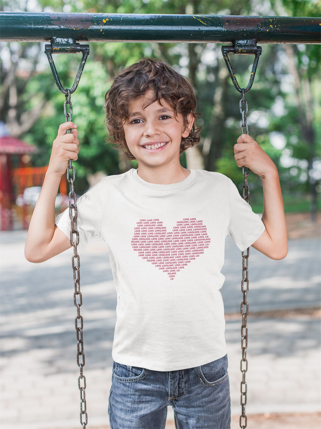 Love Capital Letter. Short Sleeve T Shirt For Toddler And Kids. - TeesForToddlersandKids -  t-shirt - holidays, Love - love-capital-letter-short-sleeve-t-shirt-for-toddler-and-kids