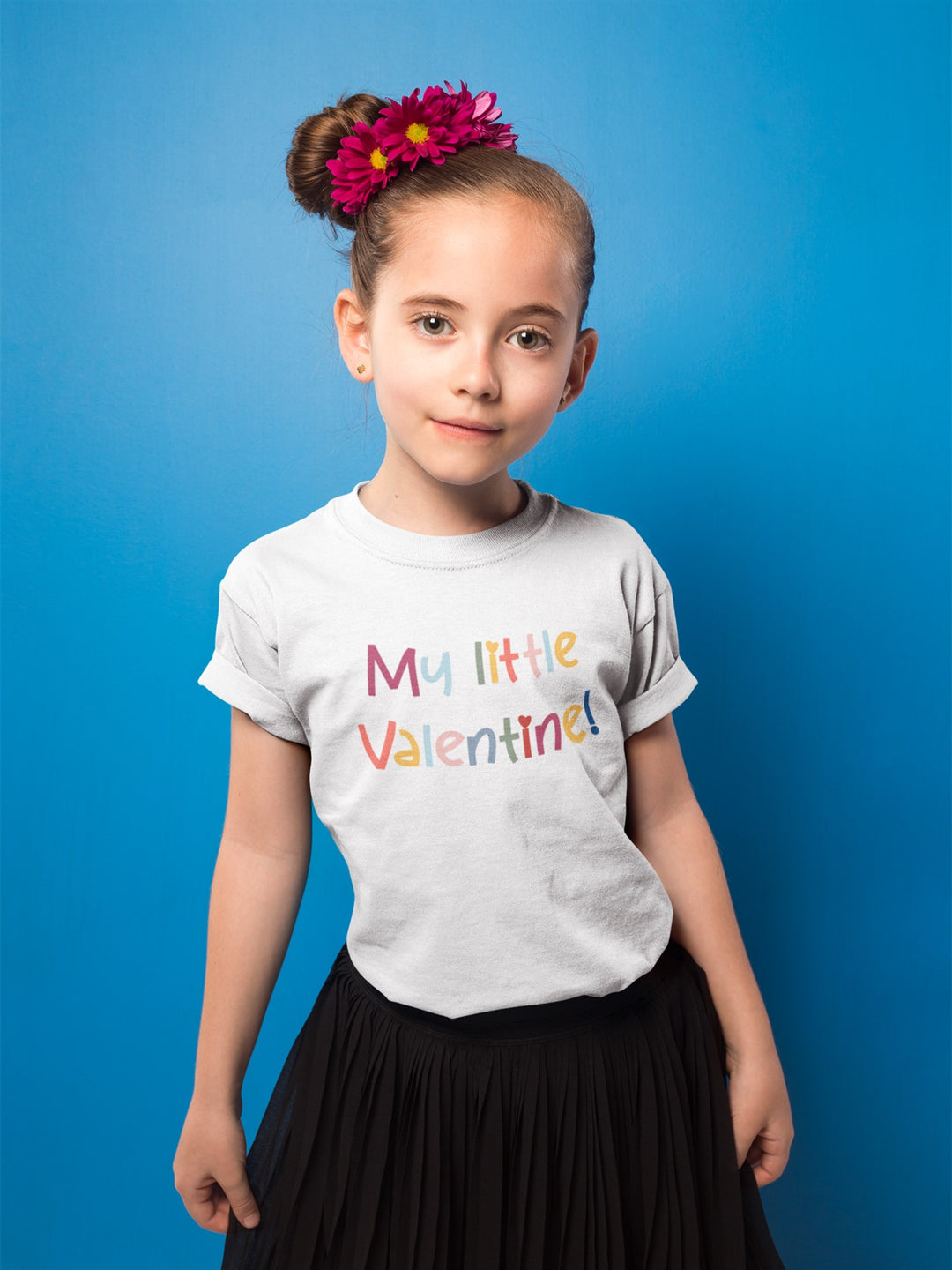 My Little Valentine Loply. Short Sleeve T Shirt For Toddler And Kids. - TeesForToddlersandKids -  t-shirt - holidays, Love - my-little-valentine-loply-short-sleeve-t-shirt-for-toddler-and-kids