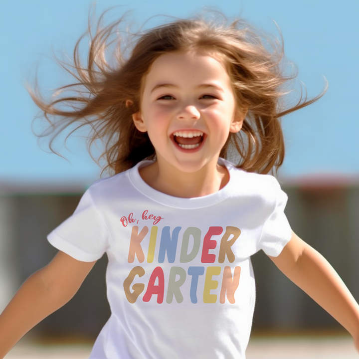 Oh, hey kindergarten. Kindergarten t-shirts for toddlers and kids.