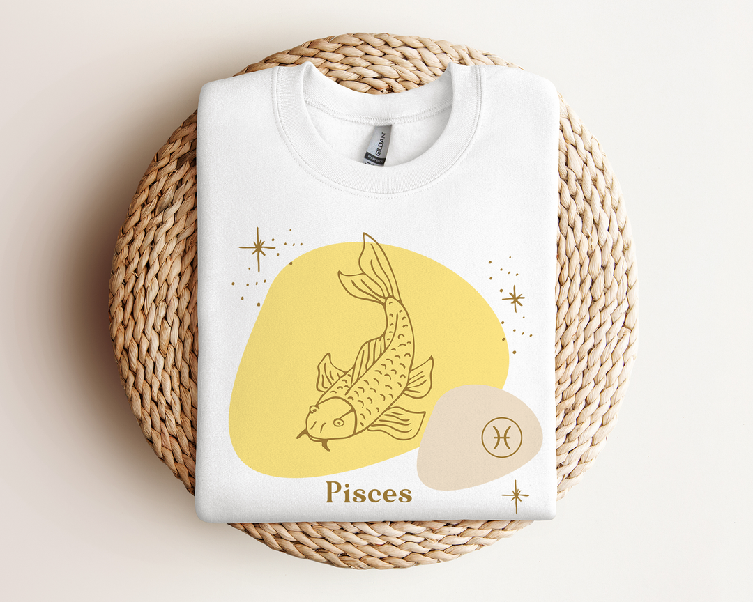 Pisces Sweatshirt | Pisces Zodiac Shirt | Capricorn Gifts | Astrology Sweatshirt | Horoscope Shirt | Astrology Shirt | Yellow