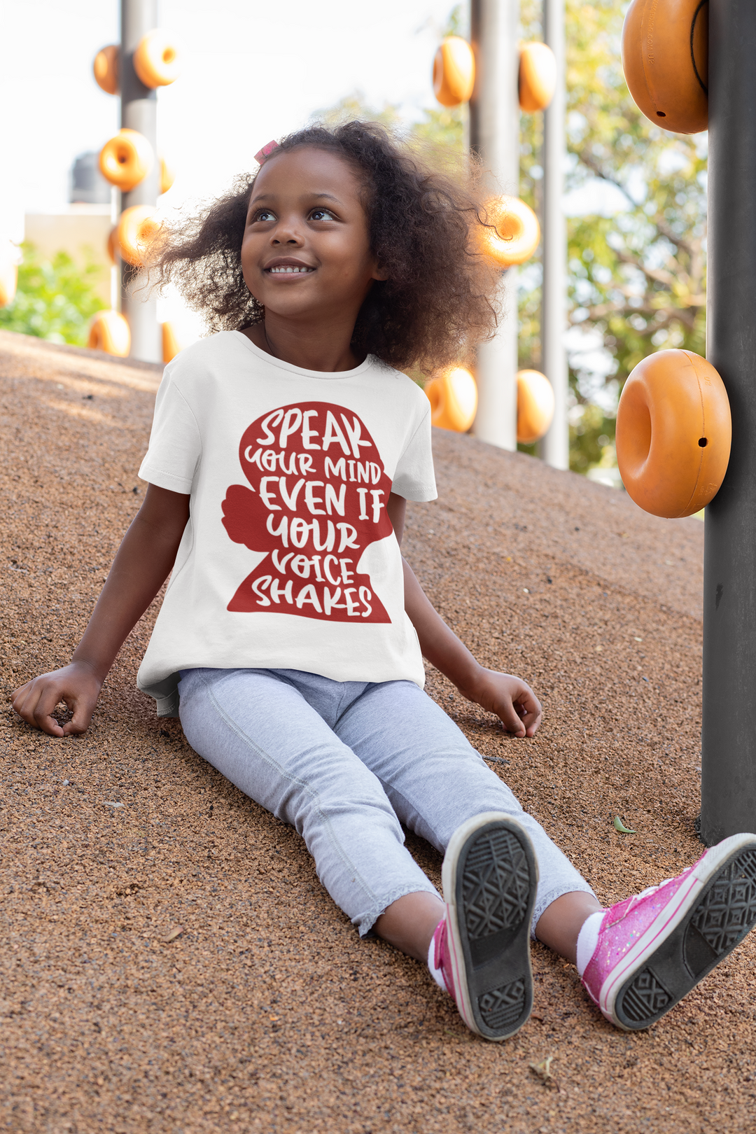 Speak Your Mind Rbg Profile In Red. Girl power t-shirts for Toddlers and Kids.
