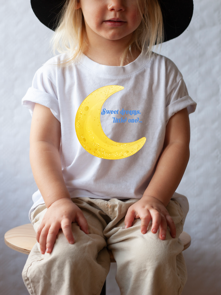 Sweet Dreams Little One. Short Sleeve T-shirt For Toddler And Kids. - TeesForToddlersandKids -  t-shirt - sleep - sweet-dreams-little-one-short-sleeve-t-shirt-for-toddler-and-kids