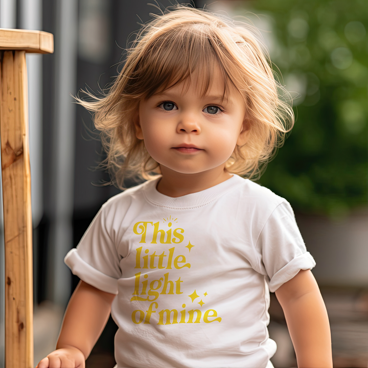 This little light of mine. Letters. Gospel music tshirt for toddlers and kids.