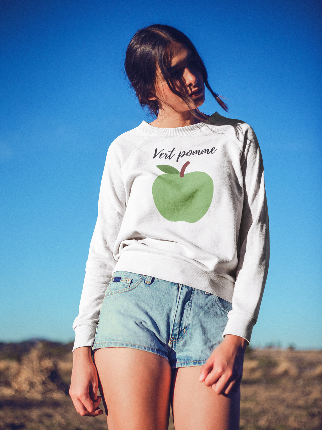 Vert Pomme. Sweatshirts For Women - TeesForToddlersandKids -  sweatshirt - MAMA, sweatshirt, women - vert-pomme-sweatshirts-for-women