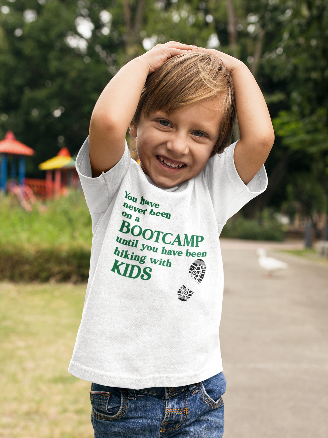 You Have Never Been Bootcamp. Short Sleeve T Shirt For Toddler And Kids. - TeesForToddlersandKids -  t-shirt - camping - you-have-never-been-bootcamp-short-sleeve-t-shirt-for-toddler-and-kids