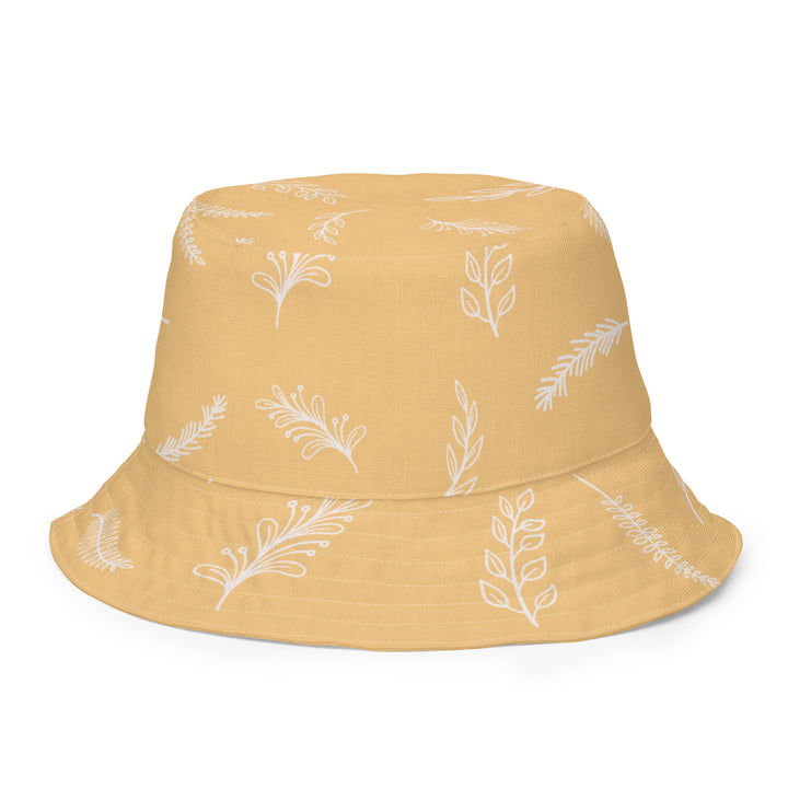 Retro waves! White feathers! Reversible bucket hat - TeesForToddlersandKids -  hat - reversible bucket hat - retro-waves-reversible-bucket-hat