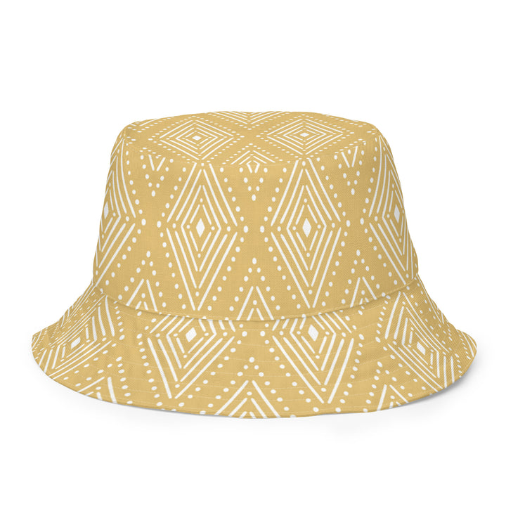 Camo and sunshine. Reversible bucket hat - TeesForToddlersandKids -  hat - reversible bucket hat - camo-and-sunshine-reversible-bucket-hat