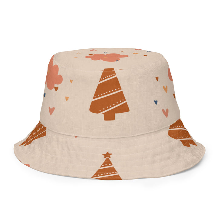 Christmas and rainbows. Reversible bucket hat - TeesForToddlersandKids -  hat - reversible bucket hat - christmas-and-rainbows-reversible-bucket-hat