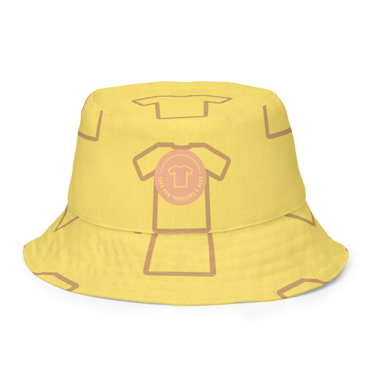 Tees in Blue and Yellow. Reversible bucket hat - TeesForToddlersandKids -  hat - reversible bucket hat - tees-in-blue-and-yellow-reversible-bucket-hat