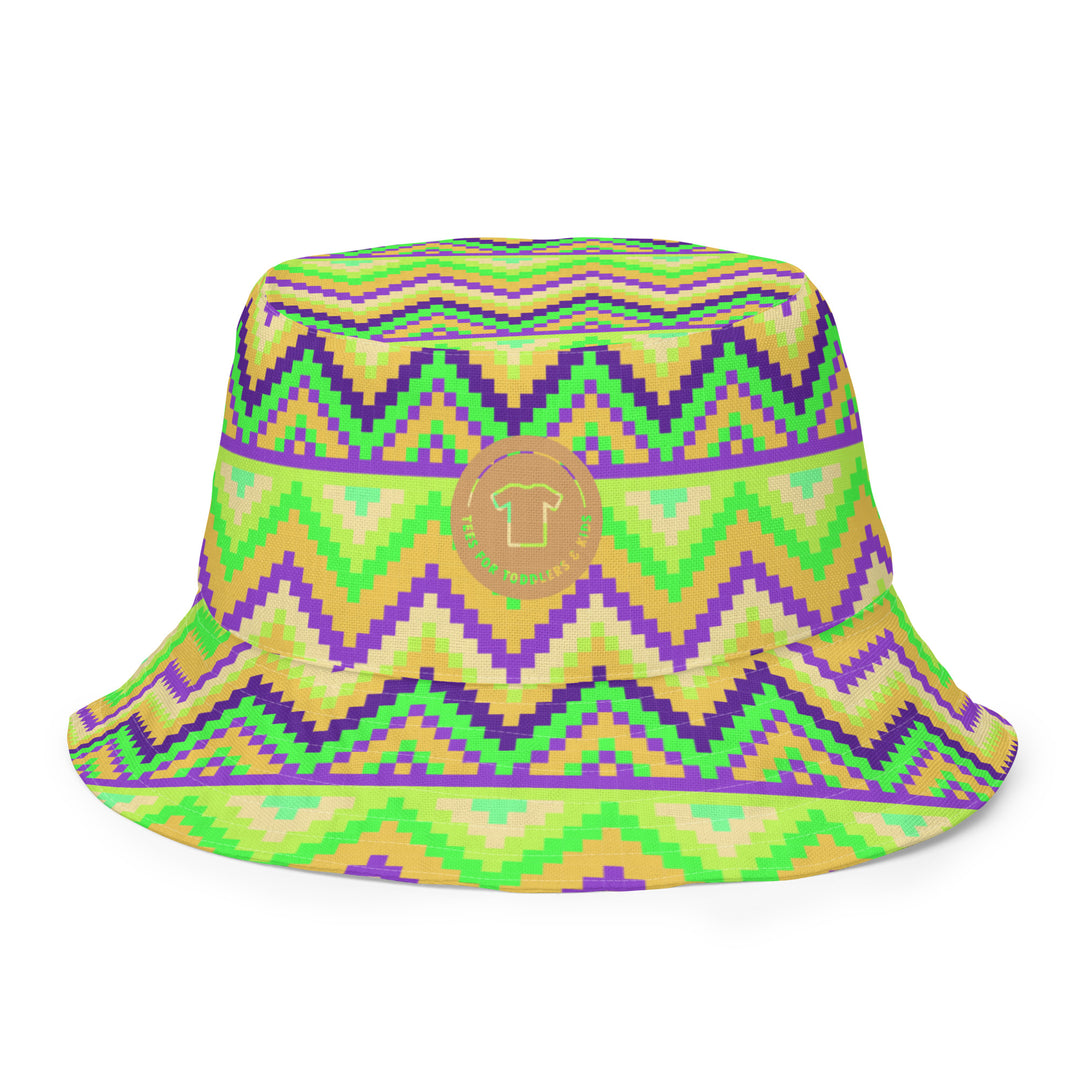 PRIDE and Aztec. Reversible bucket hat - TeesForToddlersandKids -  hat - reversible bucket hat - pride-and-aztec-reversible-bucket-hat