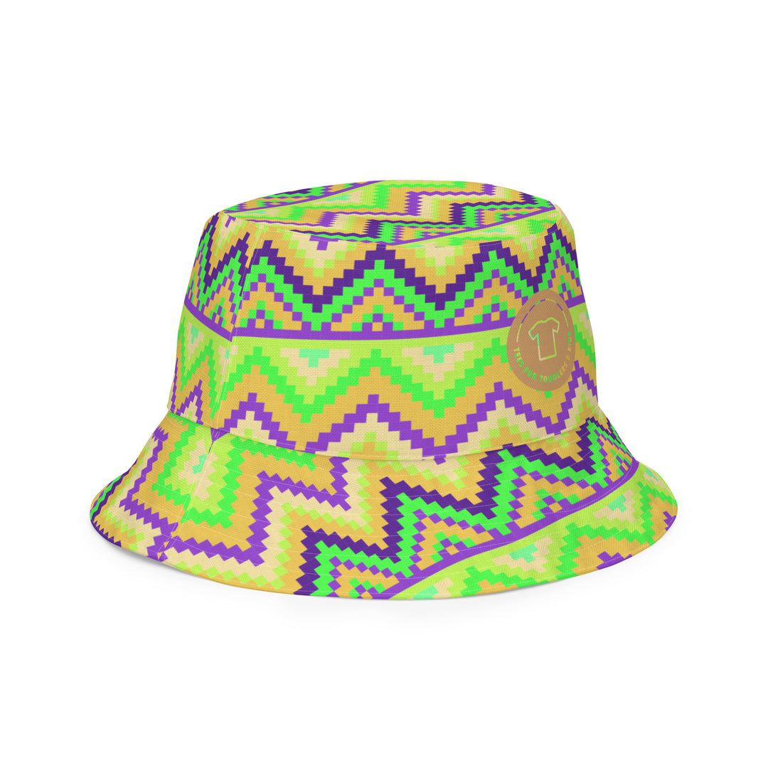 PRIDE and Aztec. Reversible bucket hat - TeesForToddlersandKids -  hat - reversible bucket hat - pride-and-aztec-reversible-bucket-hat