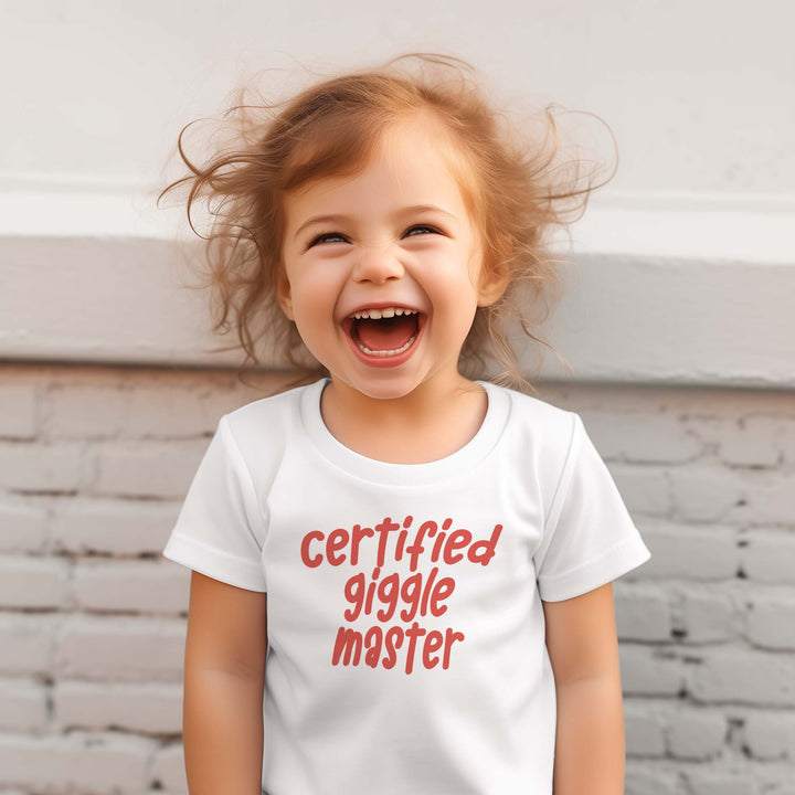 Certified giggle master | Funny tshirt | Gift for toddler