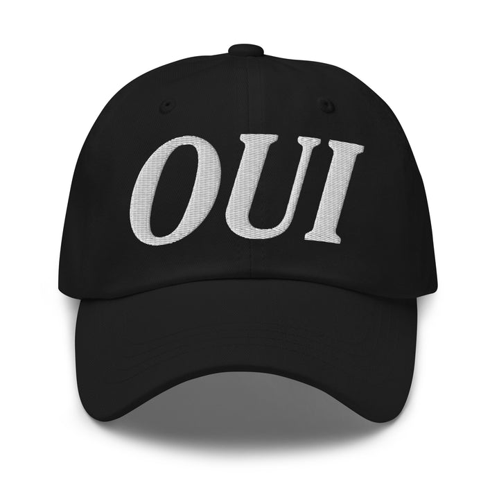 OUI baseball cap | French Style Cap | Embroidery hat | Chic cap | Trendy baseball cap | French saying | Baseball hat French | Black