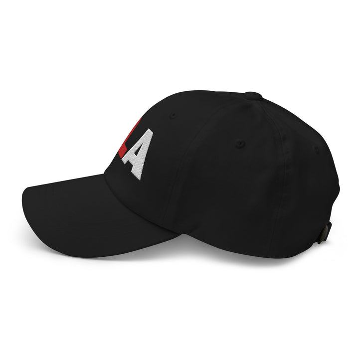 Comma La Embroidered hat in blue, red and white | Comma LA Hat | Kamala cap | Embroidered dad hat | Female president | Black History | Black woman | Kamala Harris merch