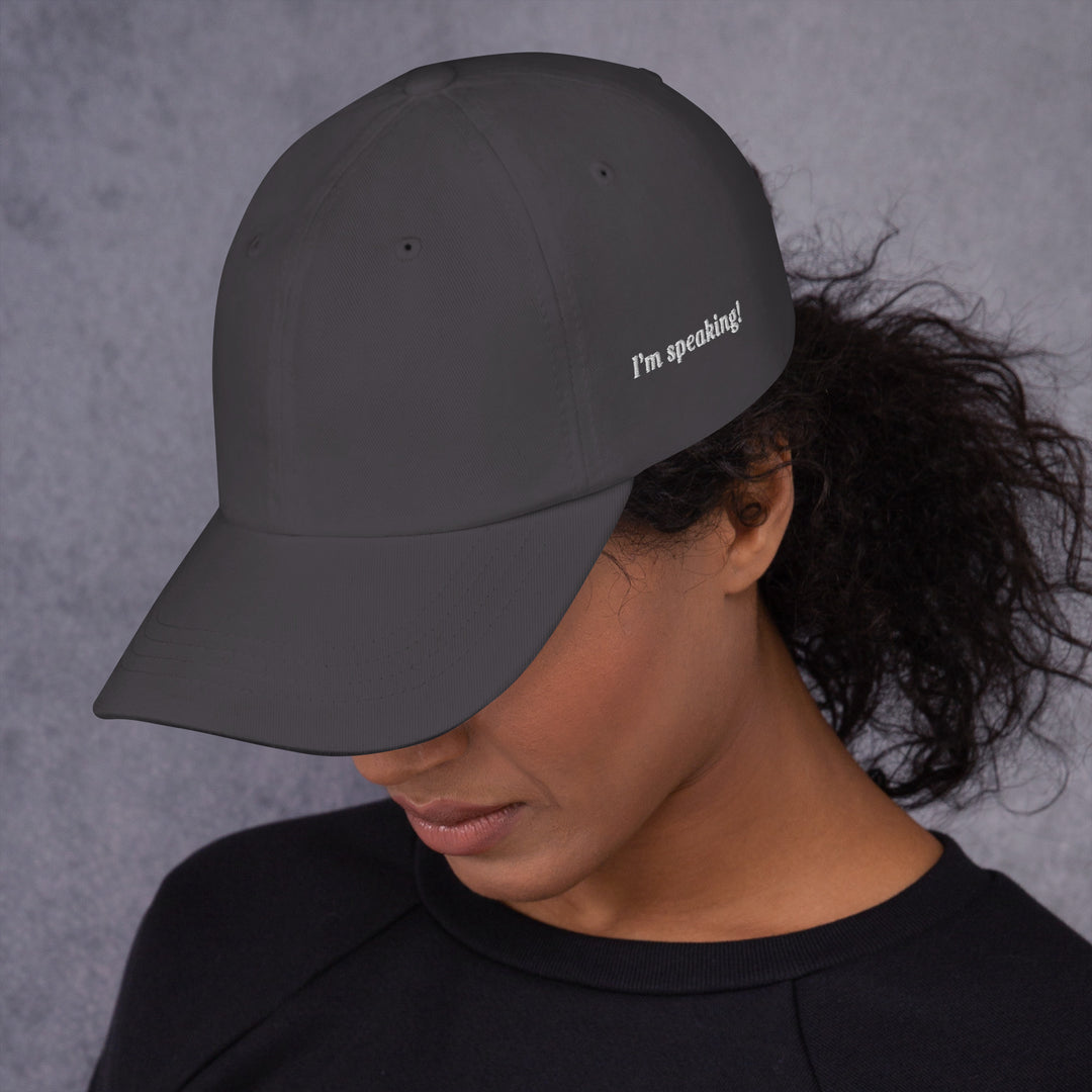 I'm speaking cap | Kamala quote | Embroidery | baseball cap|  Kamala hat for women | Comma la hat | Kamala Harris Hat