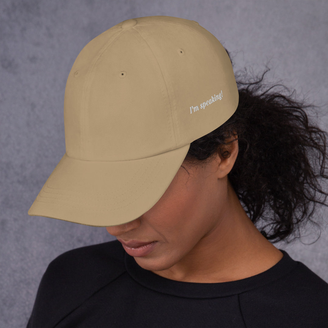 I'm speaking cap | Kamala quote | Embroidery | baseball cap|  Kamala hat for women | Comma la hat | Kamala Harris Hat