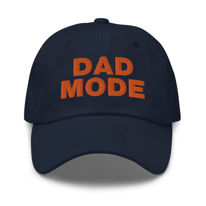 DAD MODE hat navy | Baseball cap for dad | Trendy baseball hat for dads | Gift for dad | Orange embroidery front