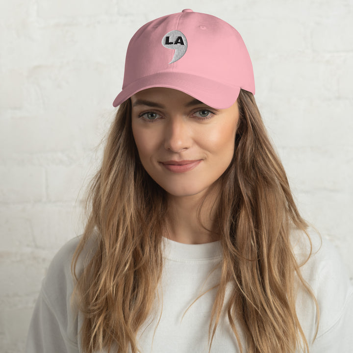 Comma LA Hat | , la | ,la | Kamala Harris hat 2024 | Embroidered | Kamala Harris baseball cap