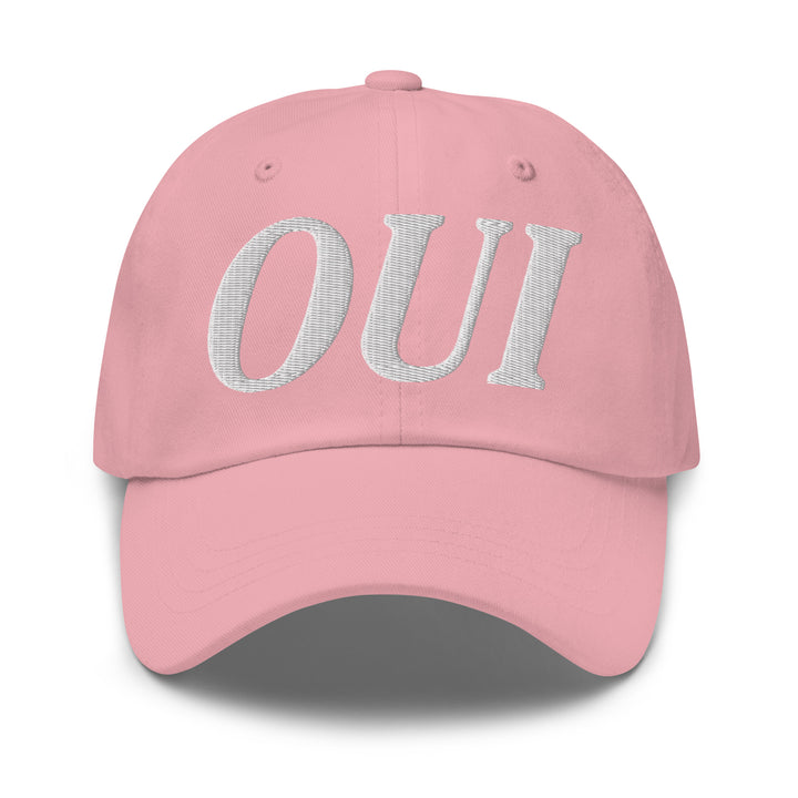 OUI baseball cap | French Style Cap | Embroidery hat | Chic cap | Trendy baseball cap | French saying | Baseball hat French | pink