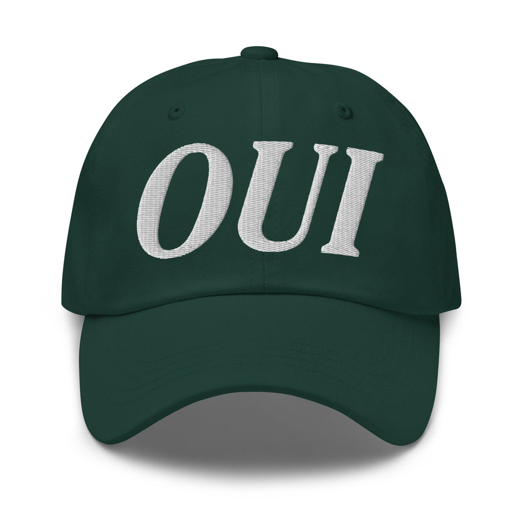 OUI baseball cap | French Style Cap | Embroidery hat | Chic cap | Trendy baseball cap | French saying | Baseball hat French | Spruce