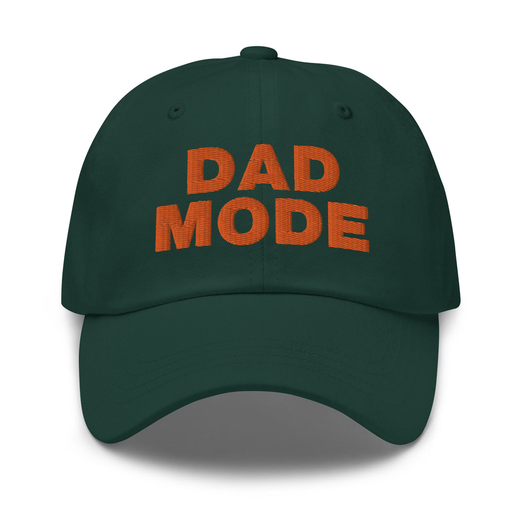 DAD MODE hat spruce | Baseball cap for dad | Trendy baseball hat for dads | Gift for dad | Orange embroidery front