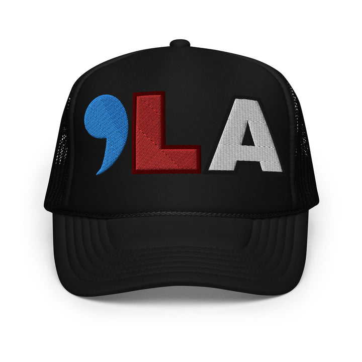 Kamala Harris trucker hat | Classic Foam Trucker Hat | Red White Blue | Embroidery | Comma LA | , la | Election 2024 | Black history