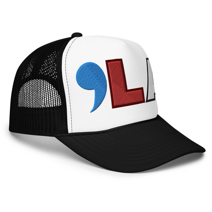 Kamala Harris trucker hat | Classic Foam Trucker Hat | Red White Blue | Embroidery | Comma LA | , la | Election 2024 | Black history