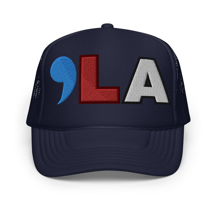 Kamala Harris trucker hat | Classic Foam Trucker Hat | Red White Blue | Embroidery | Comma LA | , la | Election 2024 | Black history