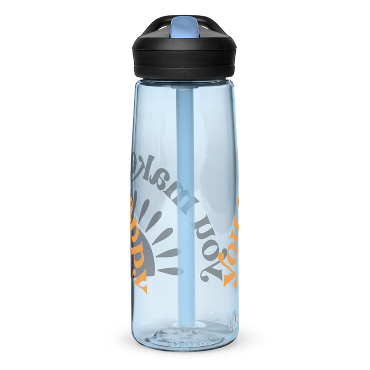 You make me happy. Sports water bottle - TeesForToddlersandKids -  water bottle - bottle - you-make-me-happy-sports-water-bottle