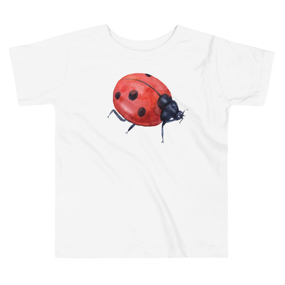 Ladybug. Short Sleeve T Shirt For Toddler And Kids. - TeesForToddlersandKids -  t-shirt - positive - ladybug-short-sleeve-t-shirt-for-toddler-and-kids