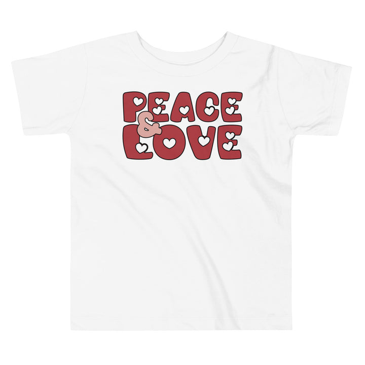 Peace Love Countour. Short Sleeve T Shirt For Toddler And Kids. - TeesForToddlersandKids -  t-shirt - positive - peace-love-countour-short-sleeve-t-shirt-for-toddler-and-kids