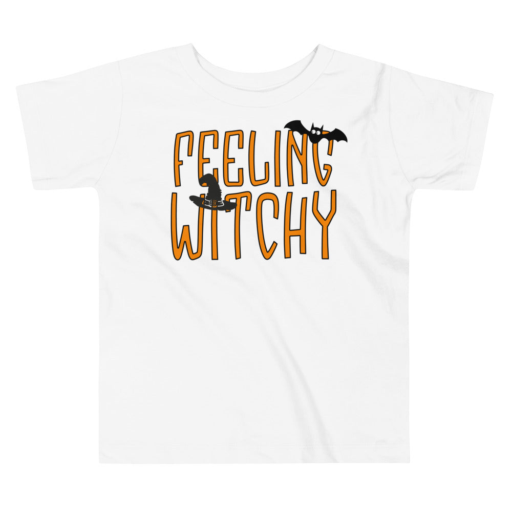 Feeling Witchy.           Halloween shirt toddler. Trick or treat shirt for toddlers. Spooky season. Fall shirt kids.