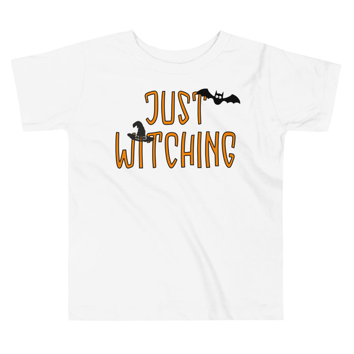 Just Witching.          Halloween shirt toddler. Trick or treat shirt for toddlers. Spooky season. Fall shirt kids.
