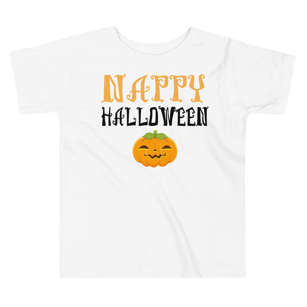 Nappy Halloween.          Halloween shirt toddler. Trick or treat shirt for toddlers. Spooky season. Fall shirt kids.