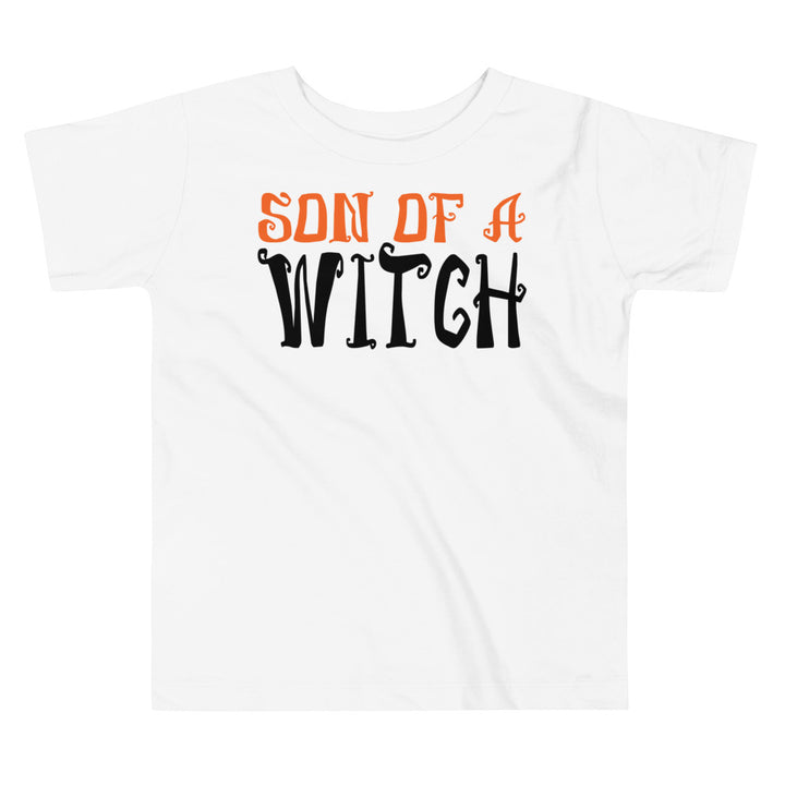 Son Of A Witch in Orange and Black. Halloween shirt toddler.