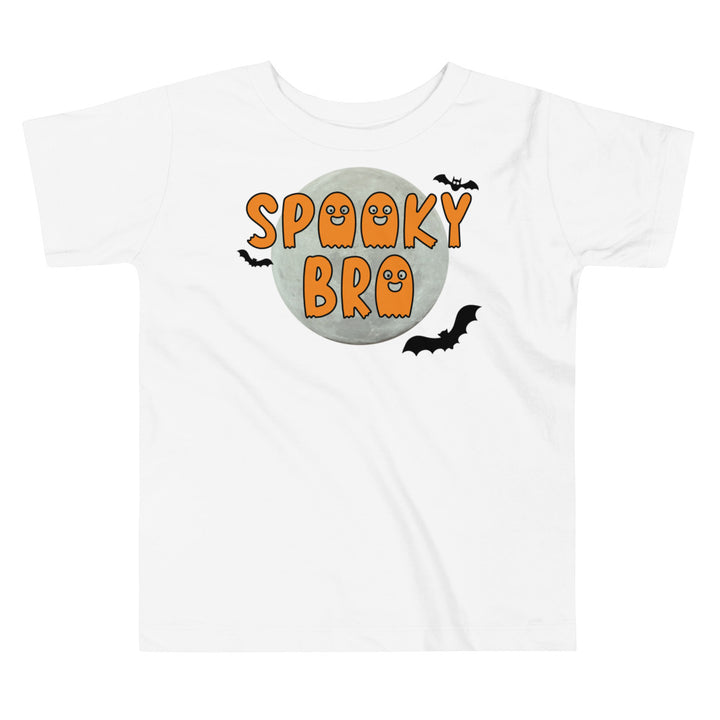 Spooky Bro Moon And Bats.          Halloween shirt toddler. Trick or treat shirt for toddlers. Spooky season. Fall shirt kids.