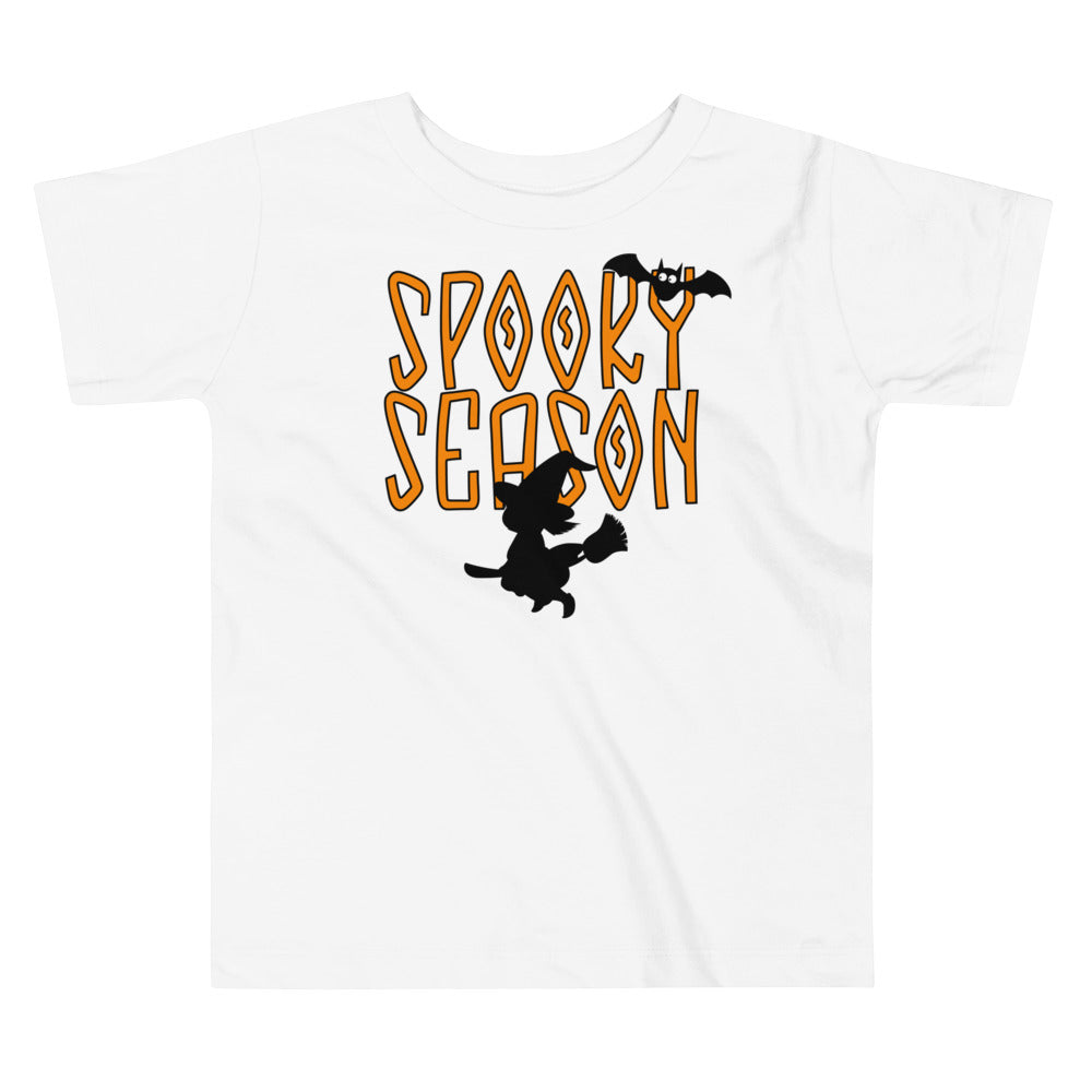 Spooky Season Bat Witch.          Halloween shirt toddler. Trick or treat shirt for toddlers. Spooky season. Fall shirt kids.