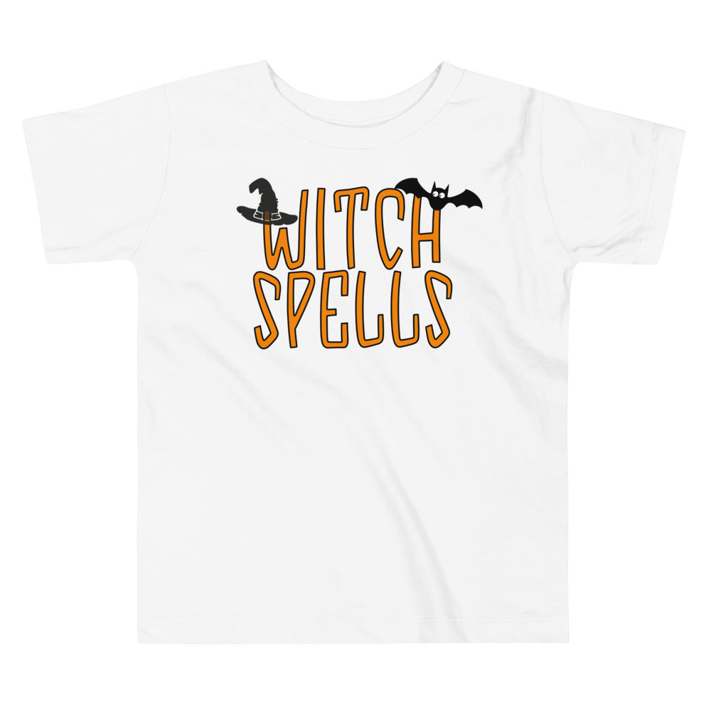 Witchy Spells.          Halloween shirt toddler. Trick or treat shirt for toddlers. Spooky season. Fall shirt kids.
